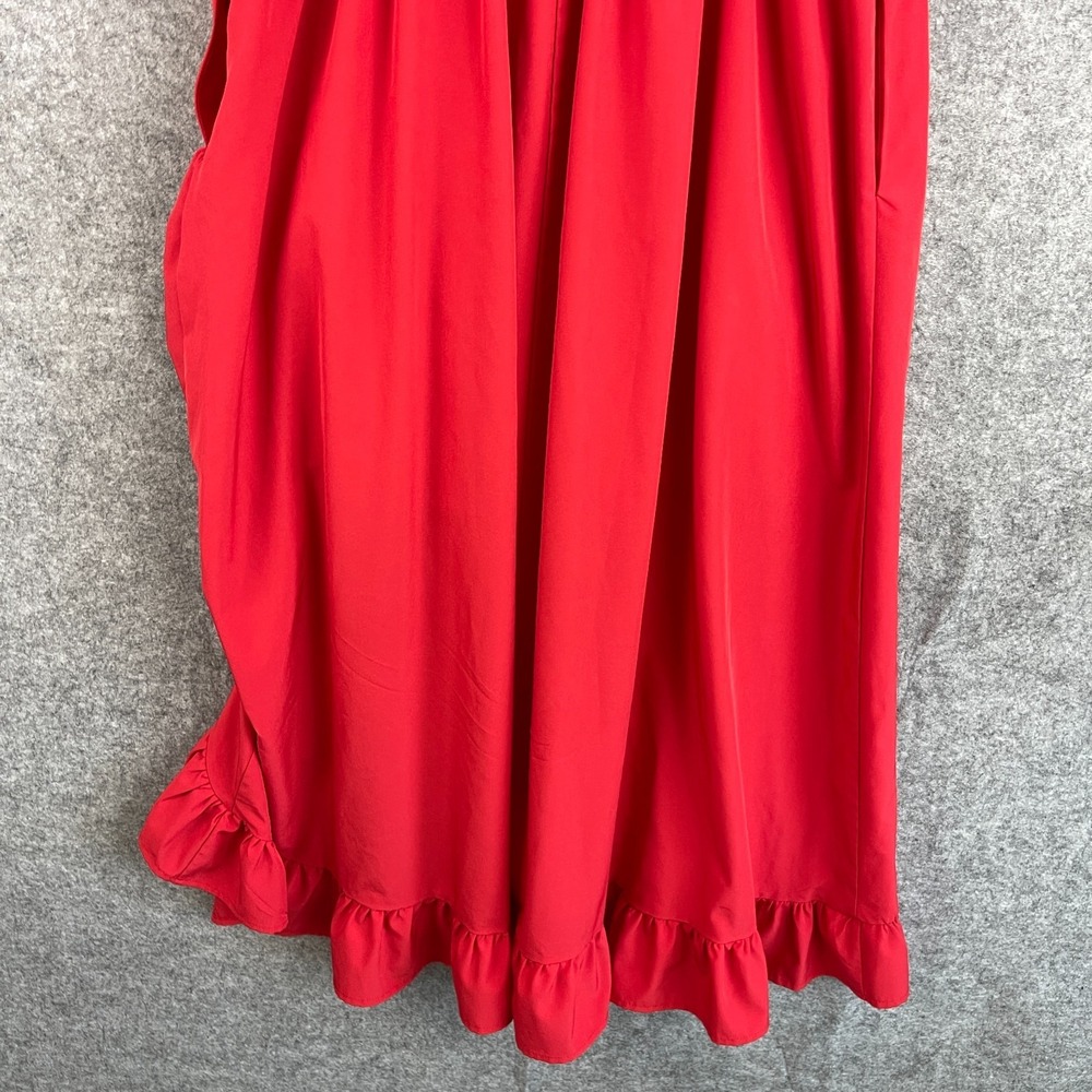 Scarlet Darkness Dress Womens Large Renaissance Milkmaid Coquette Vampy - Picture 13 of 16